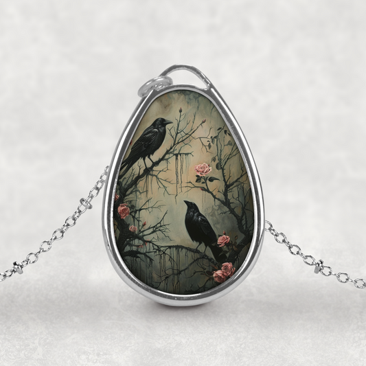 Gothic Raven Necklace